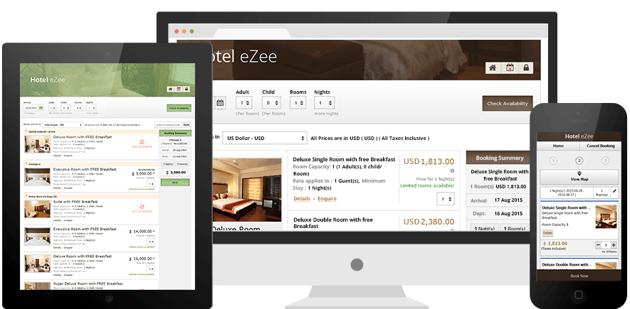eZee Reservation on All Devices